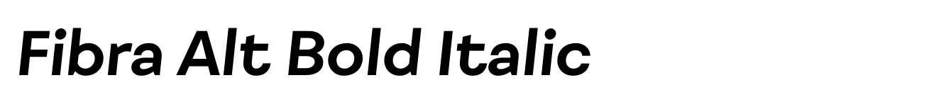 Fibra Alt Bold Italic image